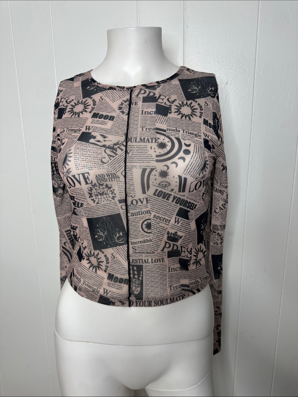 Windsor celestial sheer top y2k approx S
